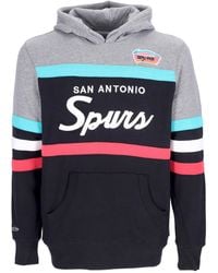 Mitchell &amp; Ness - Herren Hoodie Nba Headcoach Hoodie Hardwood Classics Saaspu Schwarz - Lyst
