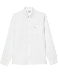 Lacoste - Witte Hemden - Lyst