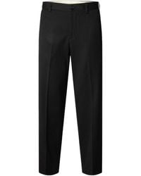 SELECTED - Pants Trousers Loose Luke Wool Blend Pant - Lyst