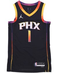 JORDAN NBA - Nba Statement Edition 22 Dri-Fit Swingman Jersey Nr. 1 Devin Booker Phosun Zwarte Tanktop Voor - Lyst
