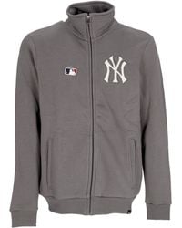 '47 - Mlb Emb Islington Track Jacket Sweat-Shirt A Col Haut Pour Hommes Neyyan Gris Fonce - Lyst