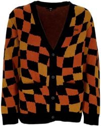 Vans - Cardigan Femme W Jagger Sweater Cardigan Amusement 66 Noir/Ginger Bread - Lyst