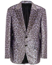 Tom Ford - Paarse Eenborst Jas - Lyst