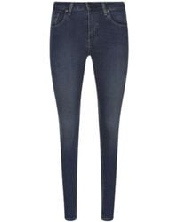 Levi's - Jeans 721 Hoge Rise Skinny Blauw - Lyst
