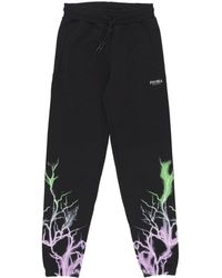 Phobia - Lightweight Tracksuit Pants Bicolor Lightning Print Pants - Lyst