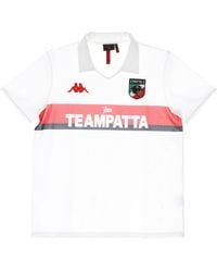 Kappa - Authentique Polo A Manches Courtes Pour Hommes Asters X Patta Blanc - Lyst
