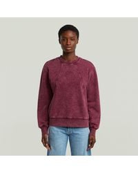 G-Star - Sudadera De Mujeres D27173-D969 Lavado En Linea Script H732 Smokey - Lyst