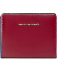 Piquadro - Frauen Geldborse Pd6660B2R Rot - Lyst