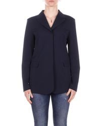 Max Mara - Blauwe Jas - Lyst