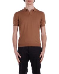 Tagliatore - T-Shirt Und Polo Cammello - Lyst