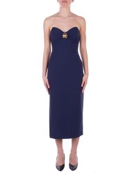 Elisabetta Franchi - Jurken Blauw - Lyst