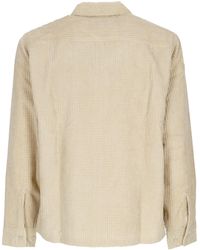 Huf - Cornelius Herenshirt Met Lange Mouwen En Rits, Havermout - Lyst