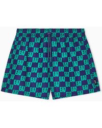 EA7 - Badpak Met Print - Lyst