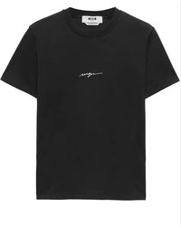 MSGM - Camiseta Y Polo Negro - Lyst