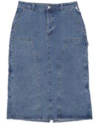 Obey - Falda Larga Mujer W Painter S Midi - Lyst