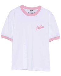 MSGM - T-Shirt Et Polo - Lyst
