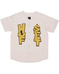 Huf - Team Baseball Jersey Button Jacket - Lyst