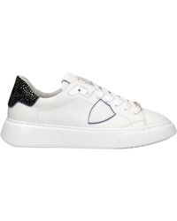 Philippe Model - Schoenen ,Wit ,Katoen Luipaardprint Lage Top Sneakers - Lyst