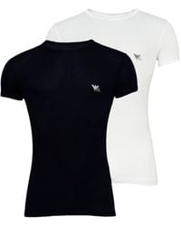 Emporio Armani - Bi-Pack T-Shirt 1116704F733/Marine - Lyst