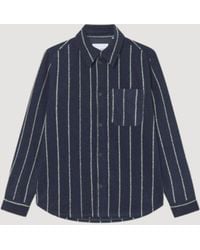 Les Deux - Lennon Wool Pinstripe Overshirt - Lyst