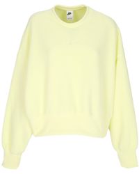 Nike - Damen-Sweatshirt Mit Rundhalsausschnitt, Sportswear Plush Mod Crop Crewneck, Leuchtendes Grun/Leuchtgrun - Lyst