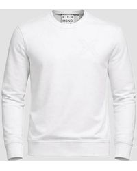 John Richmond - Crewneck Sweater Wit - Lyst