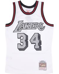 Mitchell &amp; Ness - Basketball Tank Top Nba Cracked Cement Swingman Jersey Hardwood Classics No 34 Shaquille O'Neal Loslak - Lyst