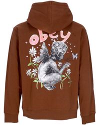Obey - Garden Fairy Premium French Terry Leichtes Herren-Sweatshirt Mit Kapuze - Lyst