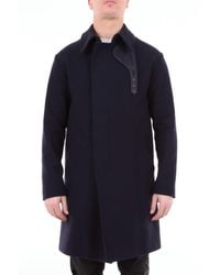 Herno Manteau uni made in italy - Bleu