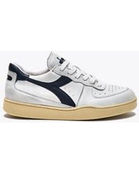 Diadora - Zapatillas De Hombres 179043.C4656 Mi Cesta Baja Usd Blanco/Azul Profonfo - Lyst