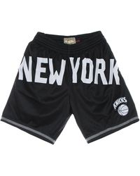 Mitchell &amp; Ness - Pantalones Cortos De Baloncesto Para Hombre Nba Big Face 3.0 Fashion Short Hardwood Classics Neykni - Lyst
