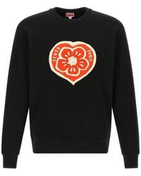 KENZO - Boke Hart Sweatshirt Zwart - Lyst