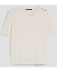 Pennyblack - Camiseta En Mezcla De Algodon Y Mujer De Marfil De Seda - Lyst