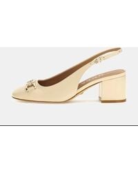 Guess - Decollett And Egrave; And Shoes With Heel Fltcl2 Paf05 Calide2 Ivory - Lyst