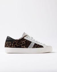 Date - Sneakers Vrouw Date W431-Hl-Lp-Wh Heuvel Laag Luipaard Luipaard Bruin - Lyst