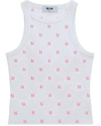 MSGM - Top Wit - Lyst