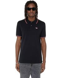 DIESEL - Hombre Polo A03838 0Mxza T-Smith-D 9Xx Negro - Lyst