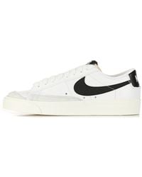 Nike - Zapatos Bajos Para Mujer W Blazer Low 77 Blanco/Negro/Vela/Blanco - Lyst