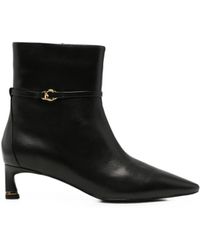 Coccinelle - C-Look Pointed-Toe Buckled Ankle Boots - Lyst