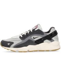 Nike - Air Huarache Runner Lt Smoke Grijs/Zwart/Lichtzilveren Lage Herenschoen - Lyst