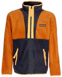 Columbia - Veste Polaire Homme Back Bowl Full Zip Fleece Warm Cuivre/Noir/Mangue - Lyst