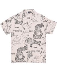 DOLLY NOIRE - Bijuu 'Short Sleeve Shirt Bowling Shirt Moonbeam - Lyst