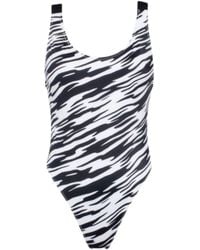 Calvin Klein - Trajes De Bano Scoop Back One Piece-Rp-Print - Lyst
