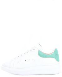 Alexander McQueen - 553680Whgp Oversized Leather Sneaker With Contrasting Logo Print - Lyst