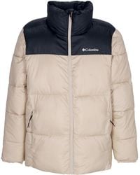 Columbia - Puffect Ii Jacket Donsjack Ancient Fossil/Zwart - Lyst