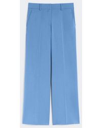 Max Mara - Pantalone Paleis Vrouw Blauw - Lyst