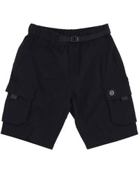 DOLLY NOIRE - Korte Techno-Cargoshort Zwart - Lyst