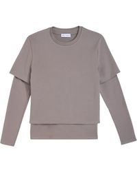 WEILI ZHENG - T-Shirt Femme Manches Longues - Lyst