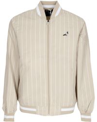 Staple - Blouson Aviateur Pour Hommes, Veste De Baseball A Fines Rayures, Pierre - Lyst
