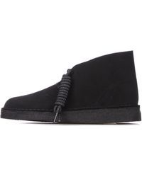 Clarks - Chaussure De Style De Vie Pour Hommes En Daim Noir Desert Coal - Lyst